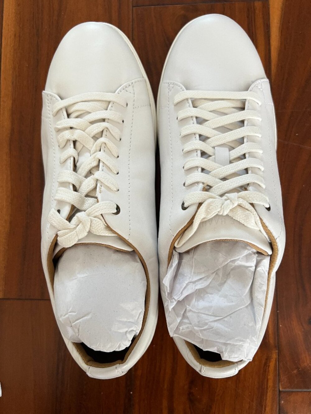 Cole Haan Grand.OS White Leather Low Top Sneakers Women's 8.5 New